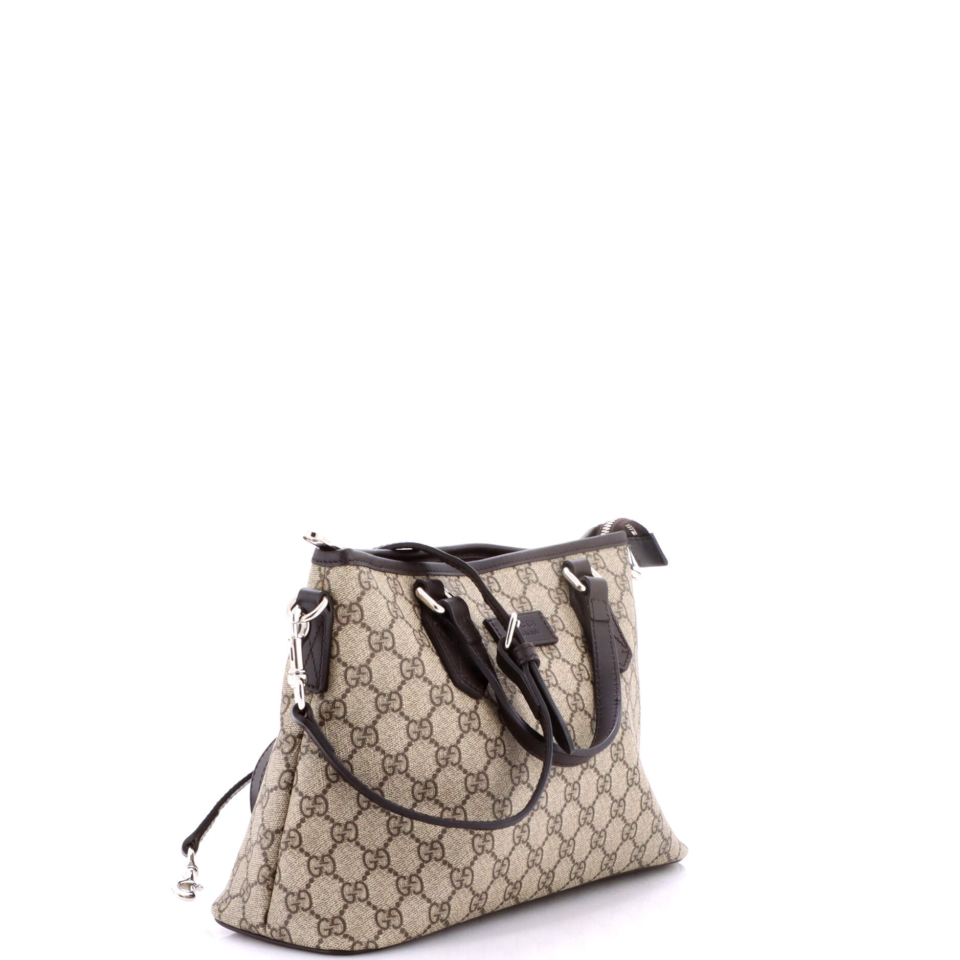 Gucci Convertible Zip Tote Gg Coated