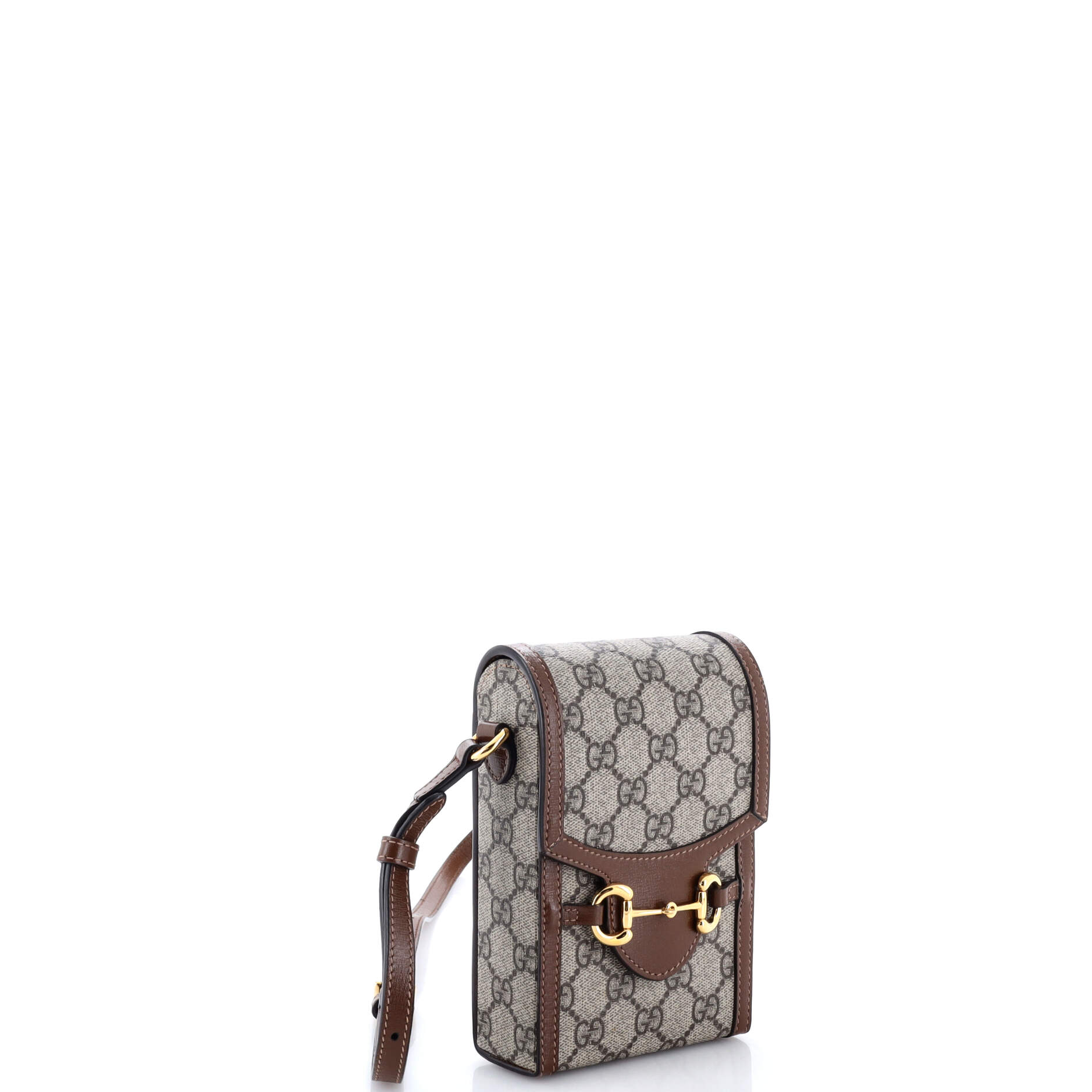 Gucci Horsebit Crossbody Bag Gg Coated