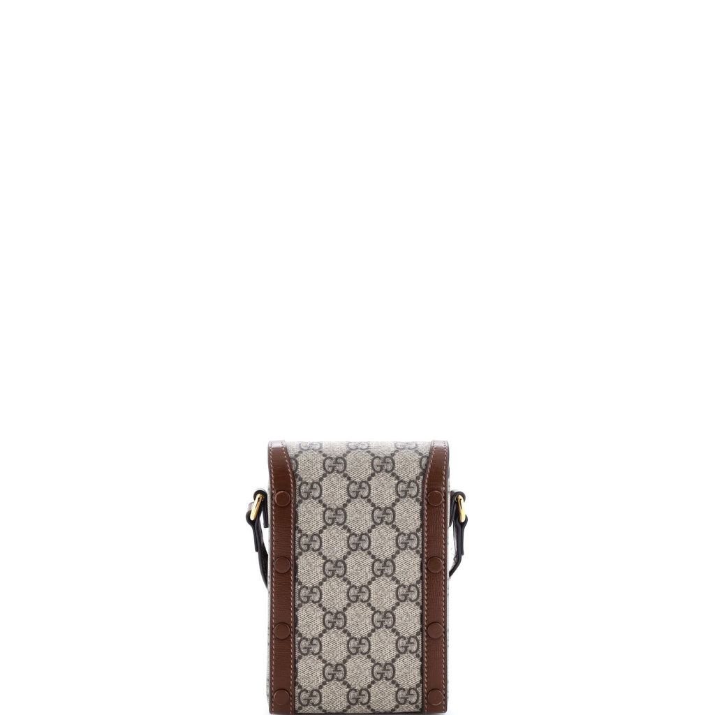Gucci Horsebit Crossbody Bag Gg Coated