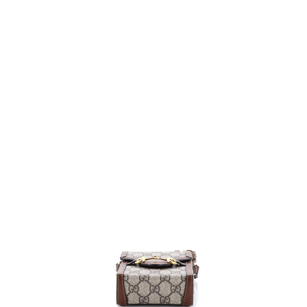 Gucci Horsebit Crossbody Bag Gg Coated