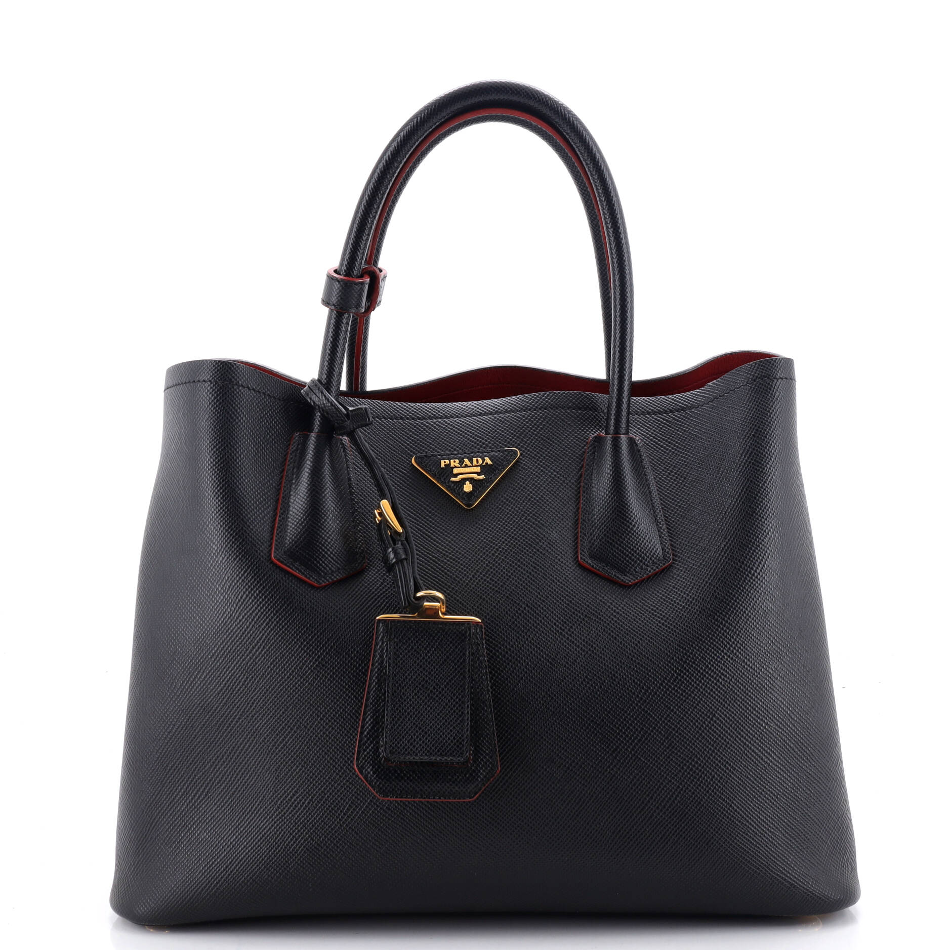 Prada Cuir Double Tote Saffiano Leather