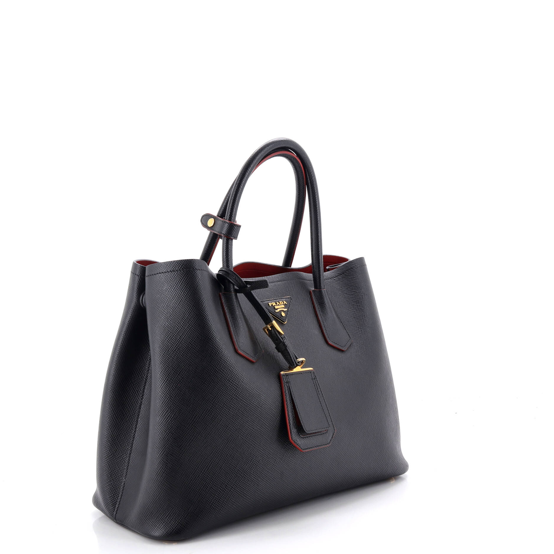 Prada Cuir Double Tote Saffiano Leather