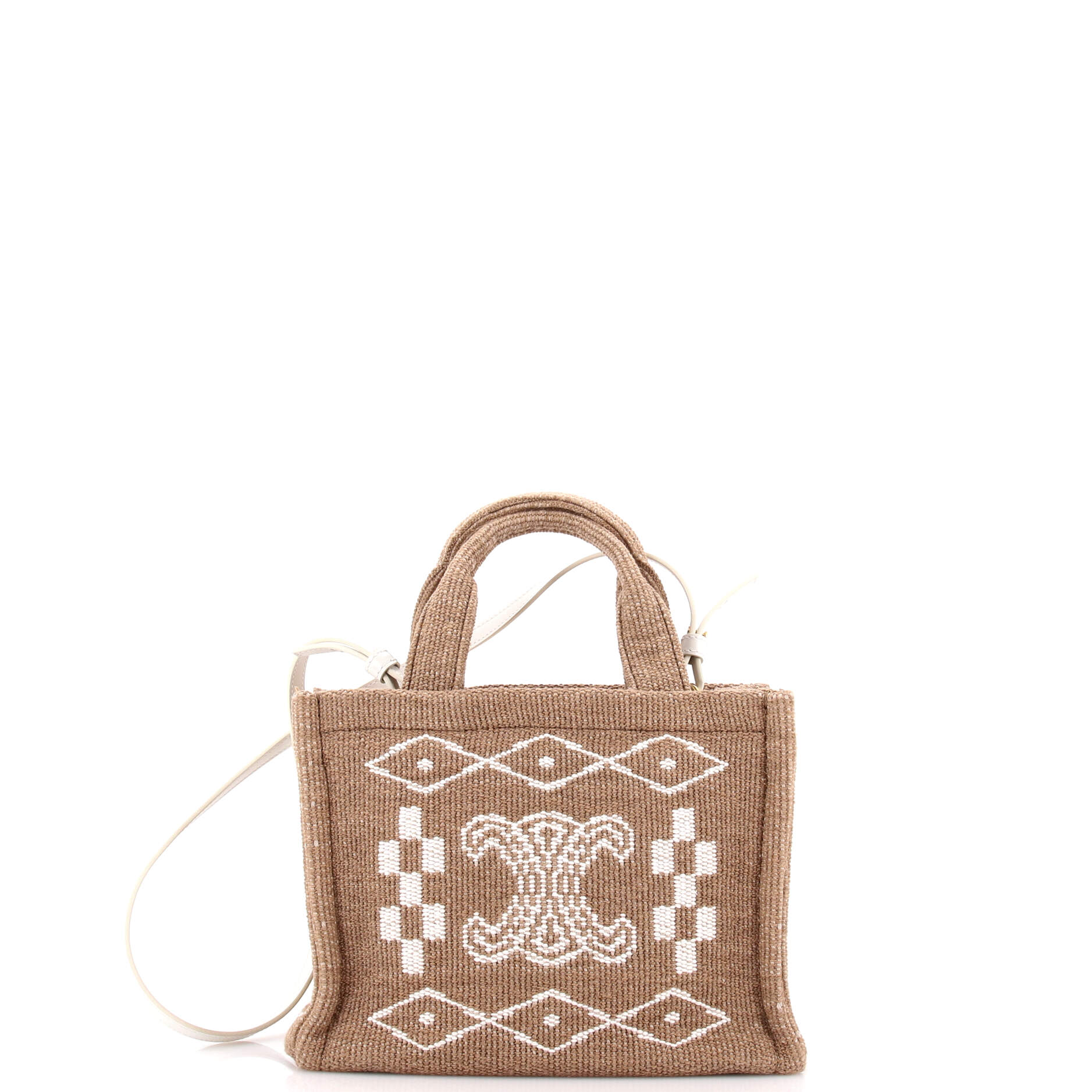 Celine Cabas Thais Tote Printed Canvas