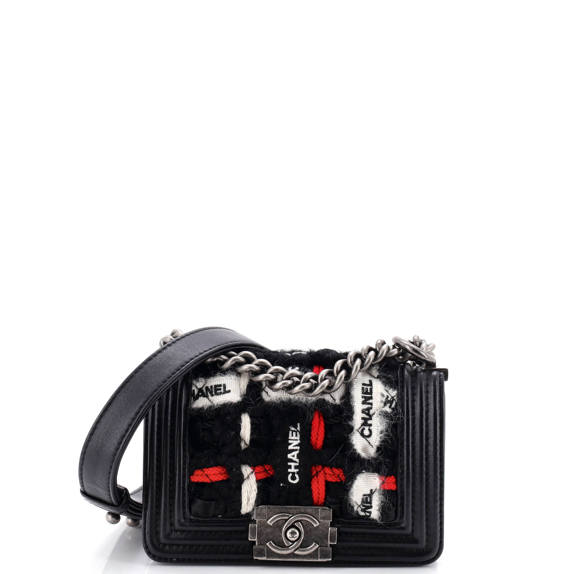Chanel Boy Flap Bag Quilted Logo Ribbon