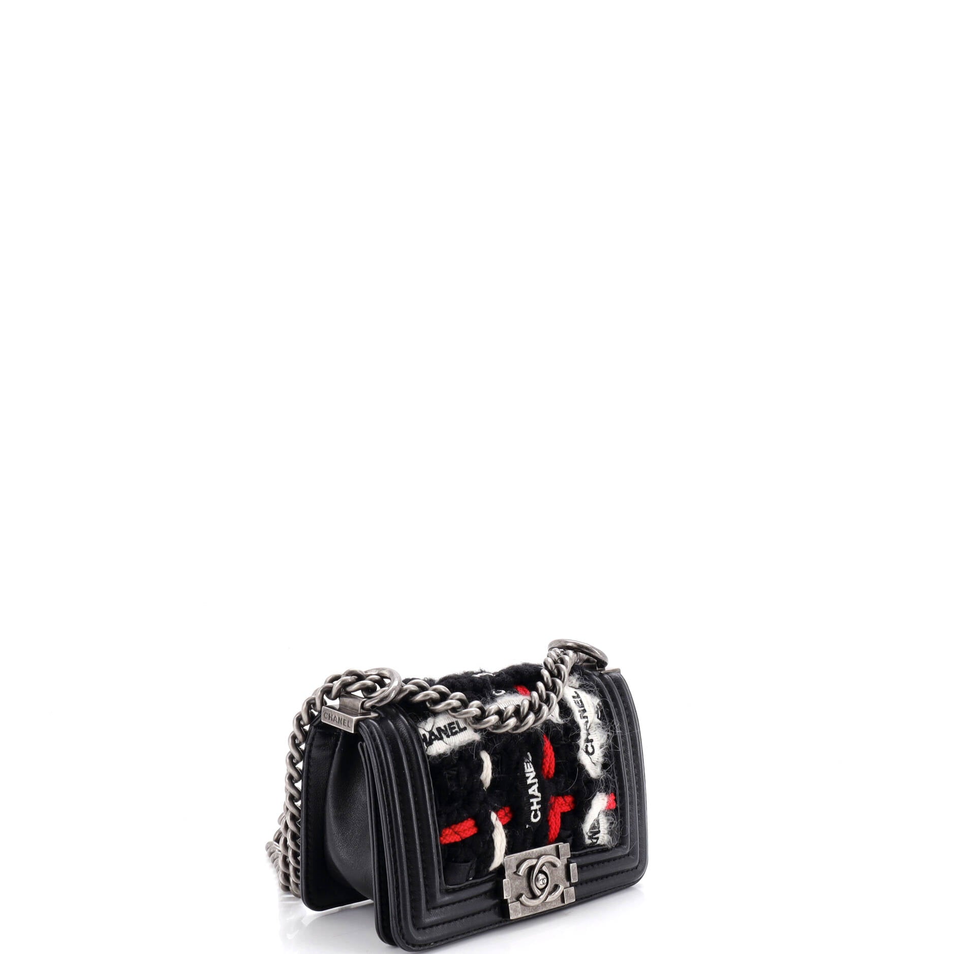 Chanel Boy Flap Bag Quilted Logo Ribbon