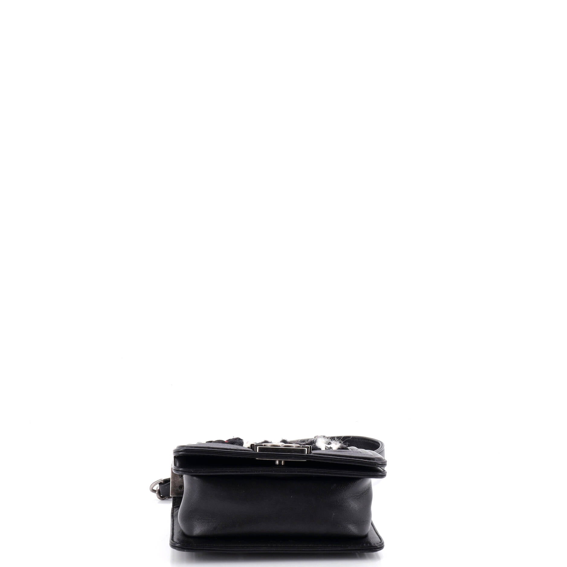 Chanel Boy Flap Bag Quilted Logo Ribbon
