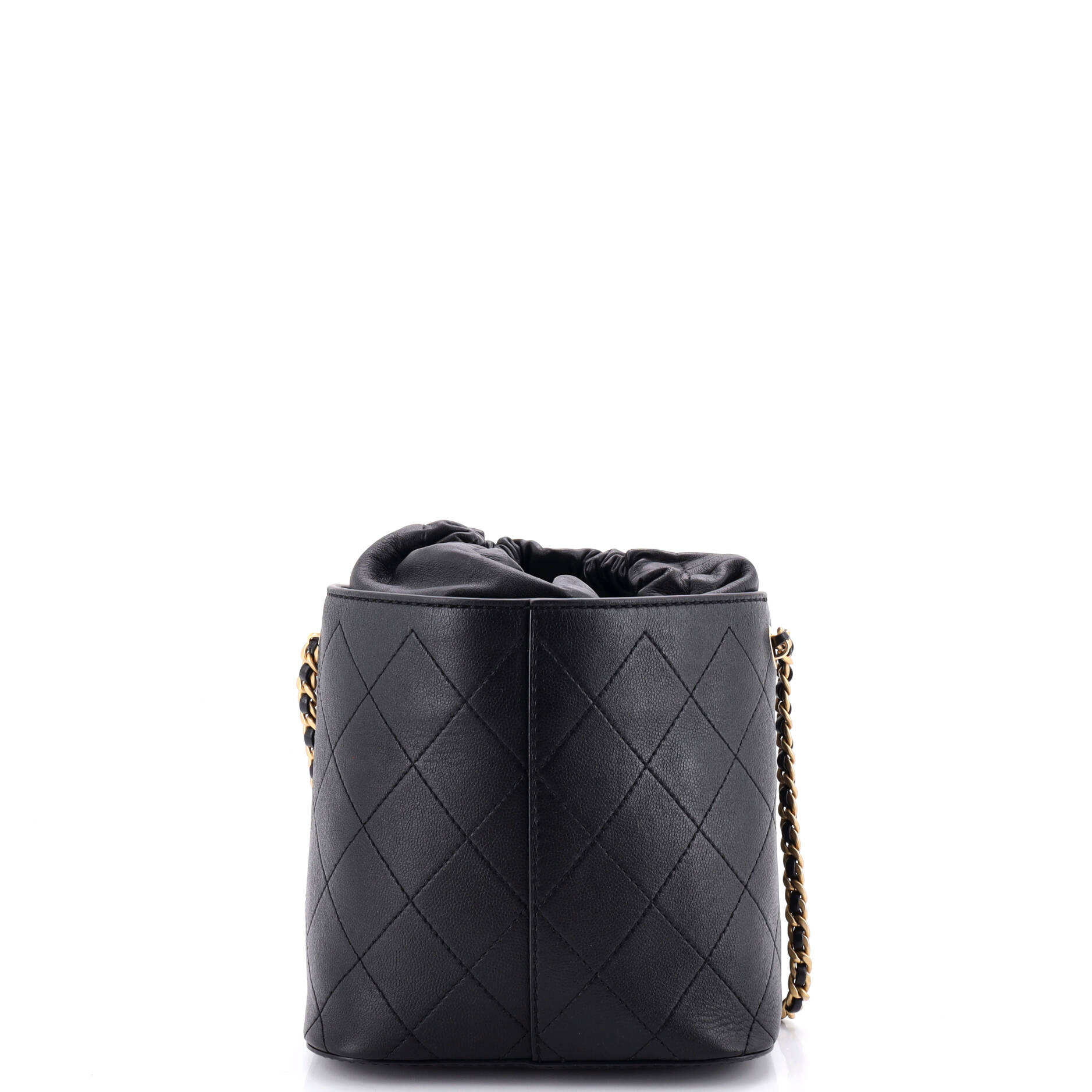 Chanel Cc Drawstring Bucket Crossbody