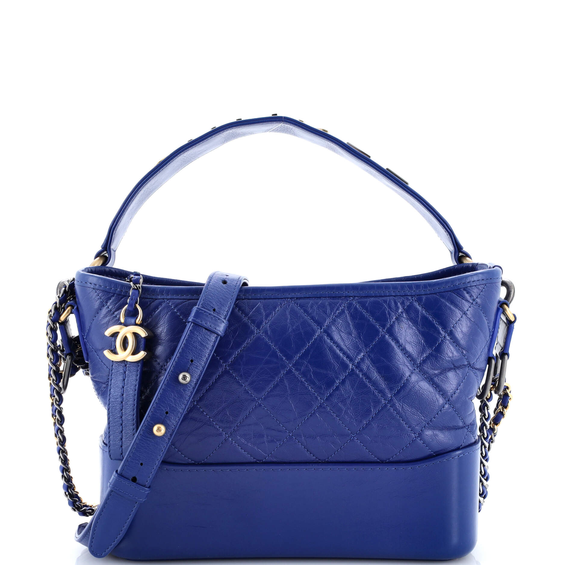 Chanel Gabrielle Hobo With Logo Handle