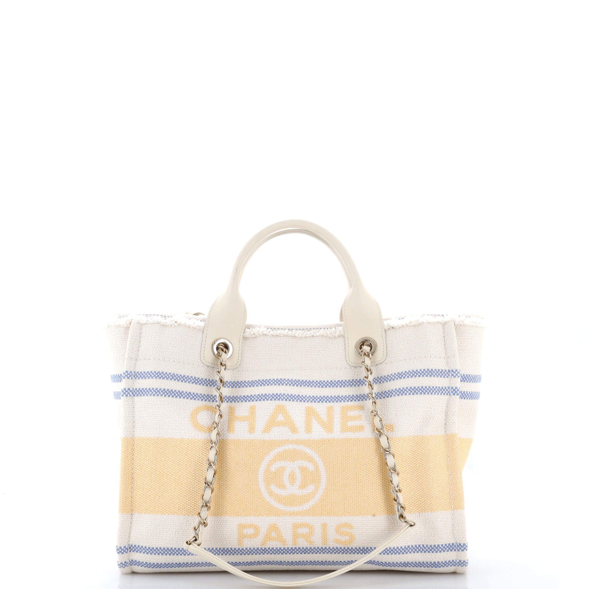 Chanel Deauville Tote Fringe Striped