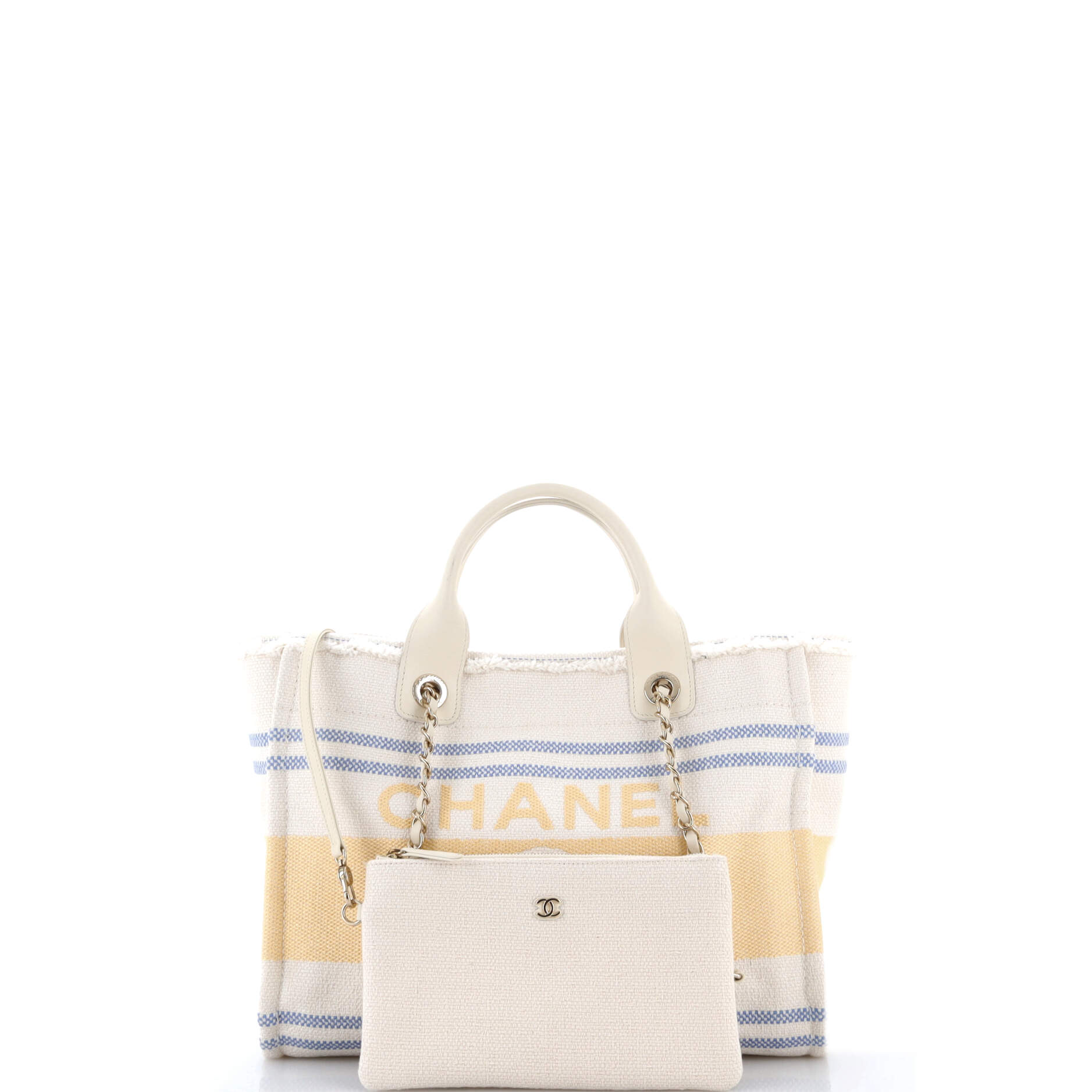 Chanel Deauville Tote Fringe Striped