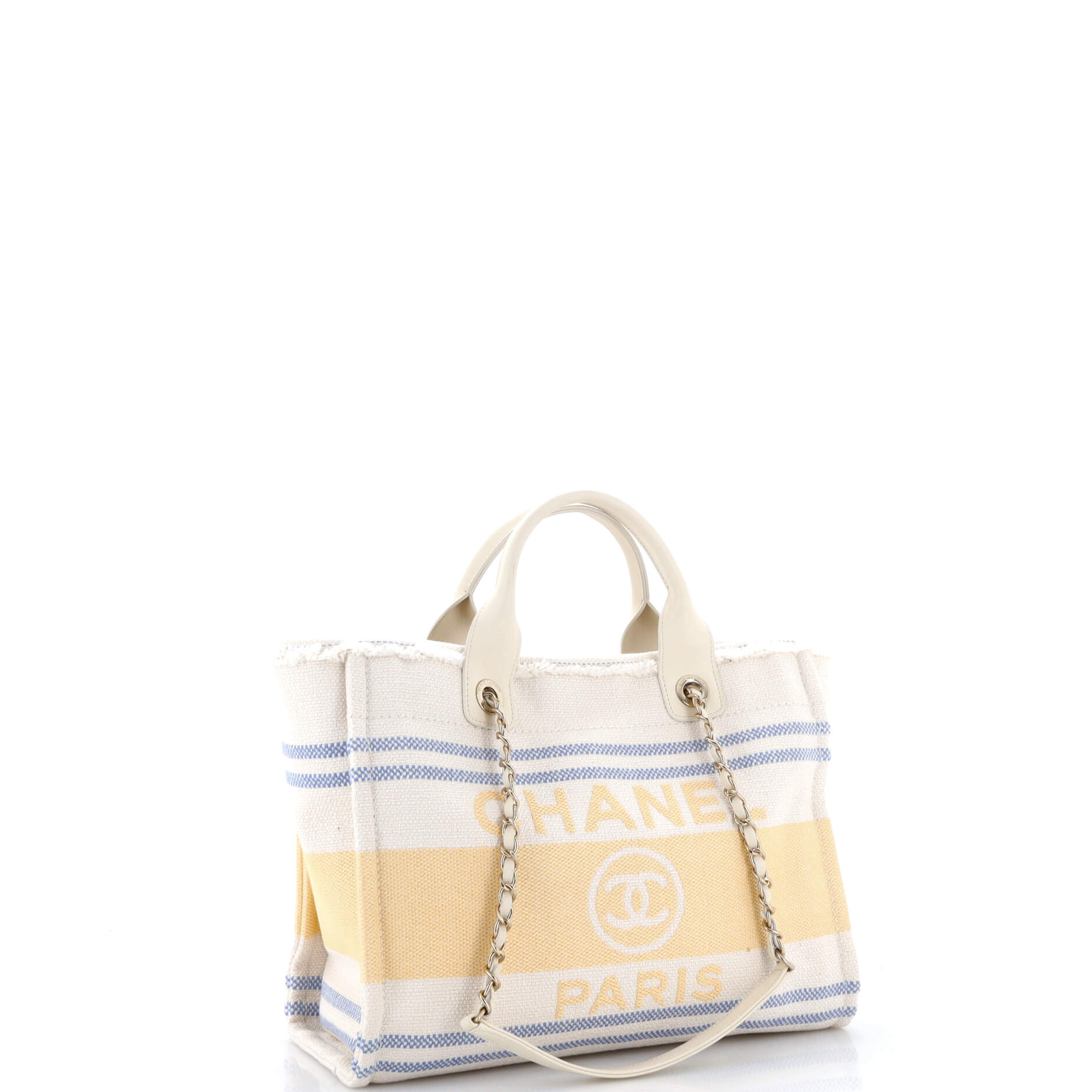 Chanel Deauville Tote Fringe Striped