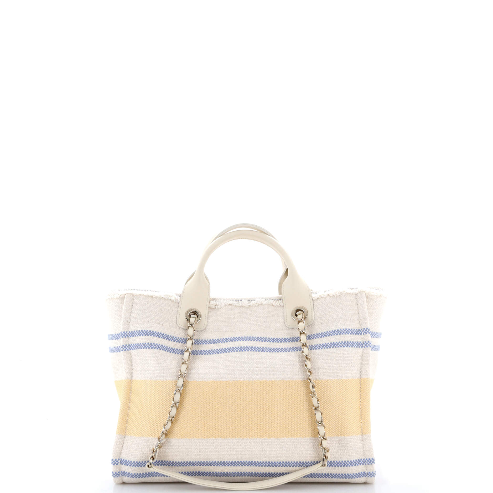 Chanel Deauville Tote Fringe Striped