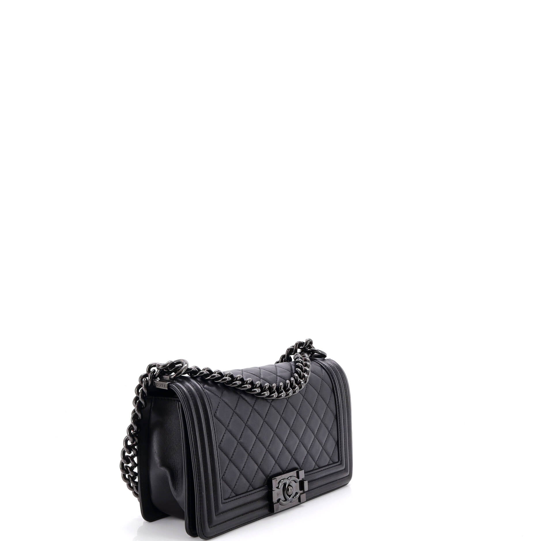Chanel So Black Boy Flap Bag Quilted