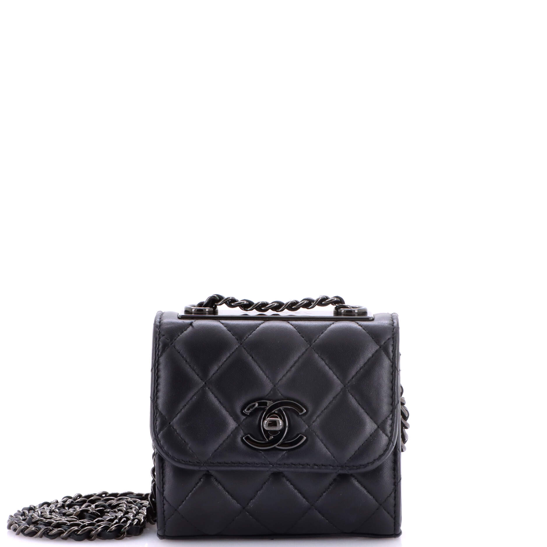 Chanel So Black Trendy Cc Clutch With