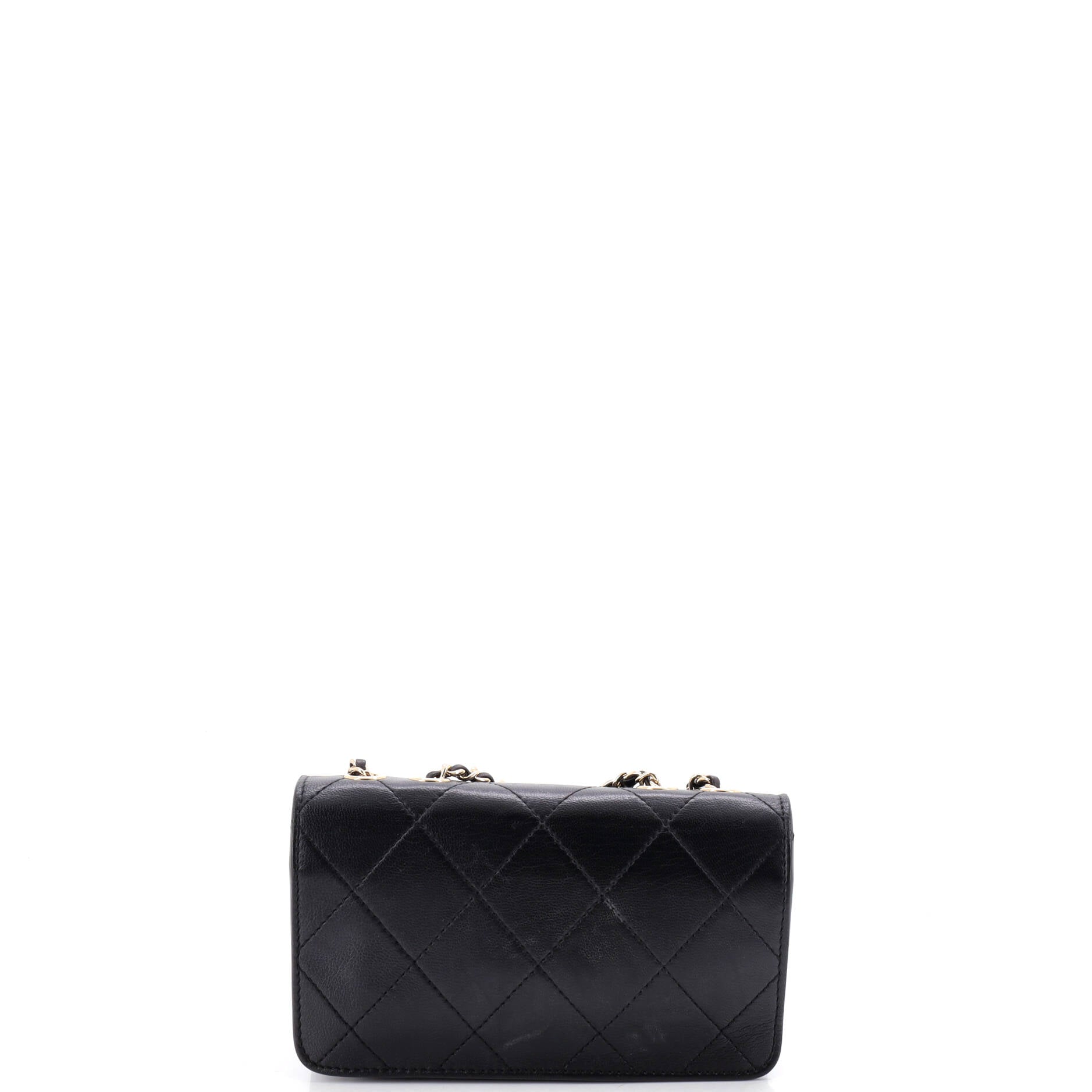 Chanel Cc Front Pocket Flap Bag Stitched