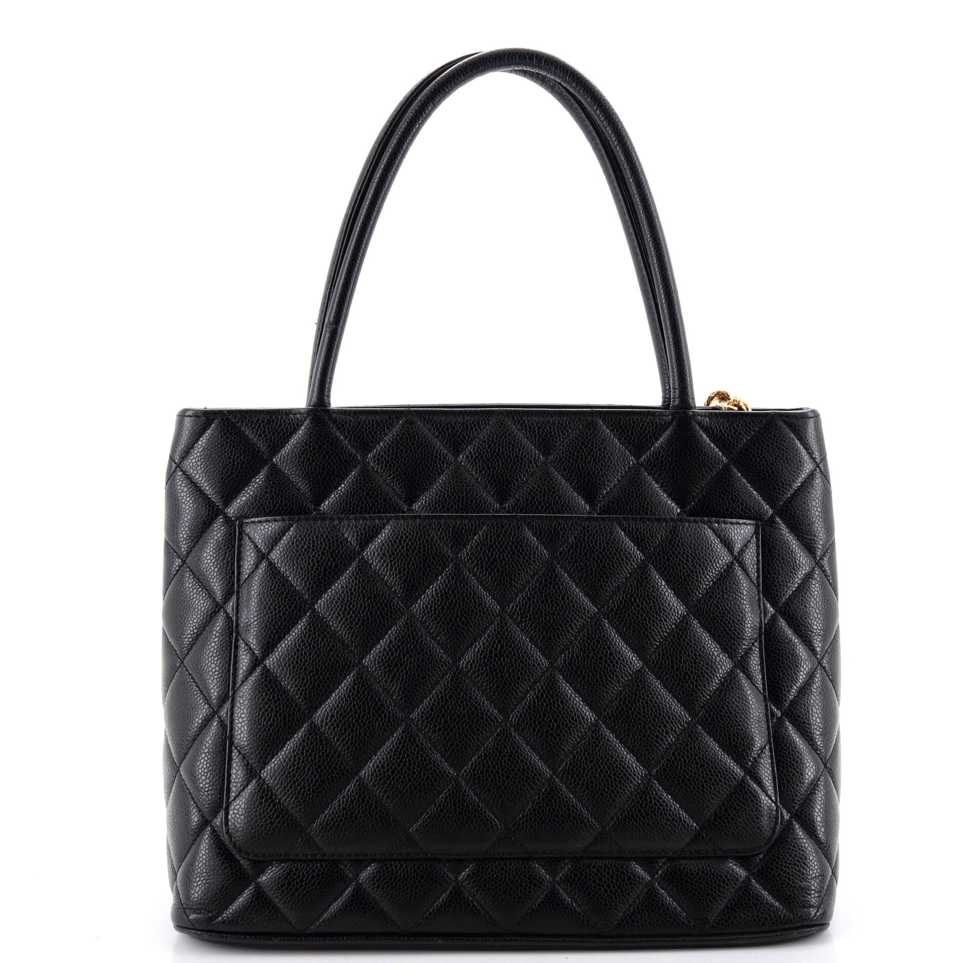 Chanel Medallion Tote Quilted Caviar