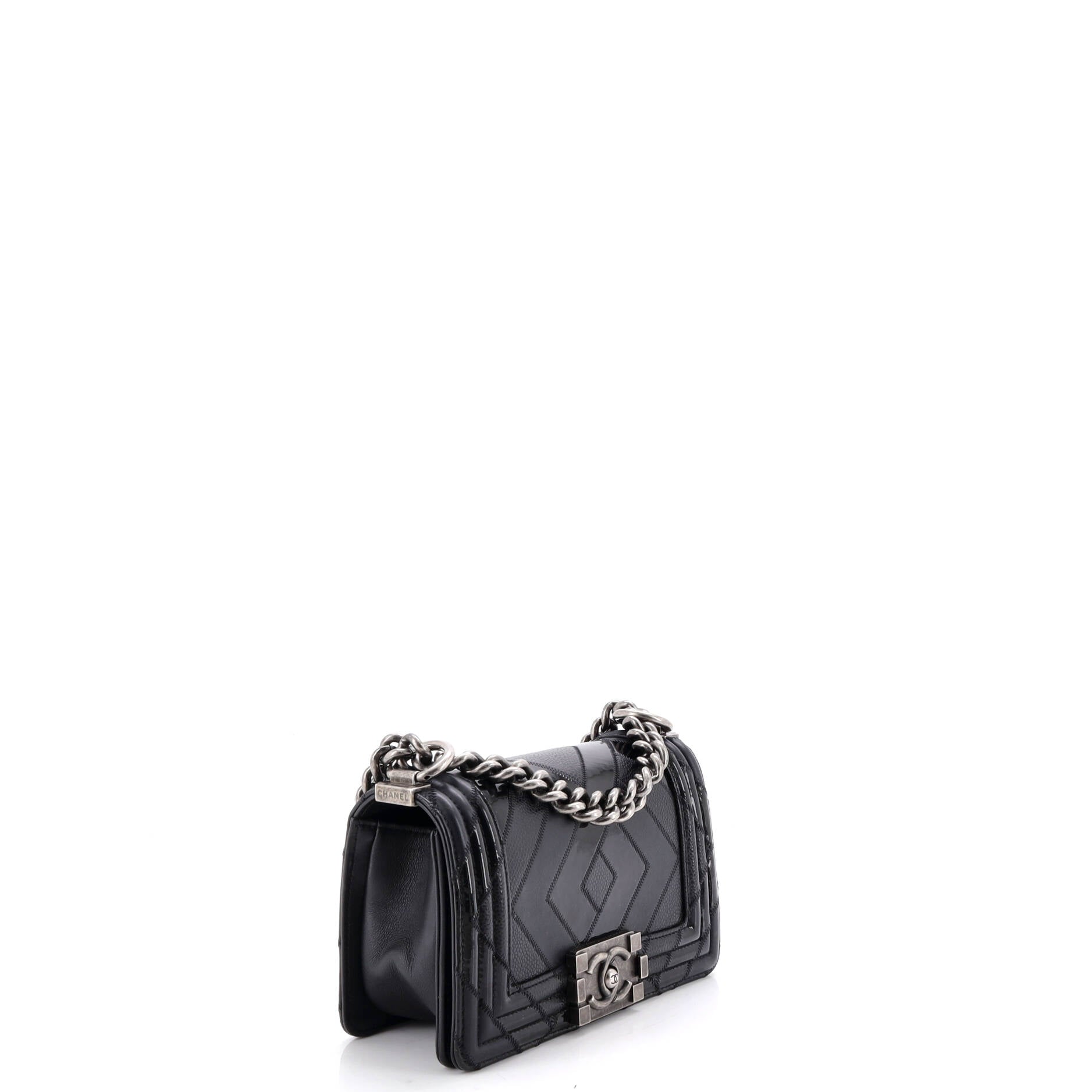Chanel Boy Flap Bag Patchwork Caviar