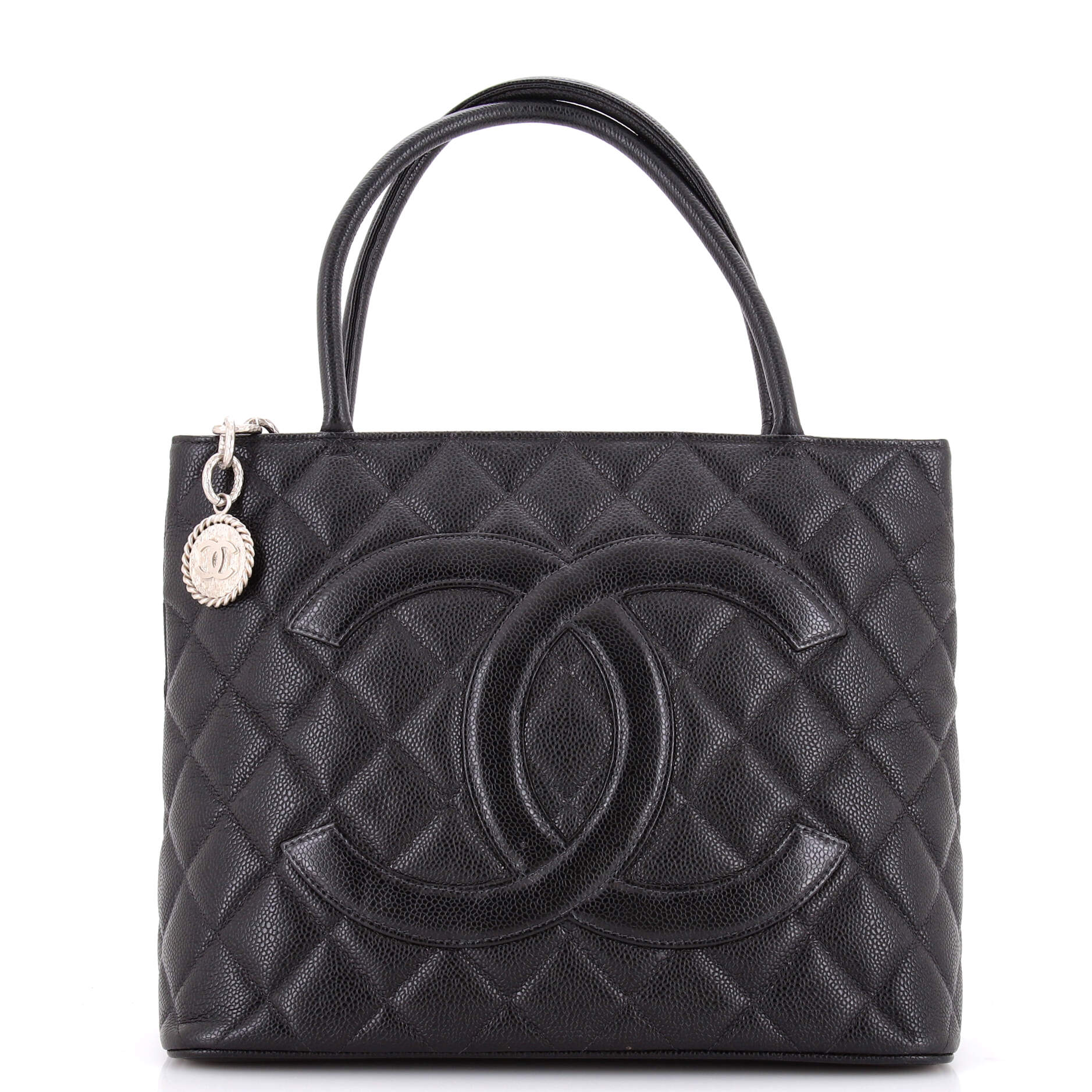 Chanel Medallion Tote Quilted Caviar