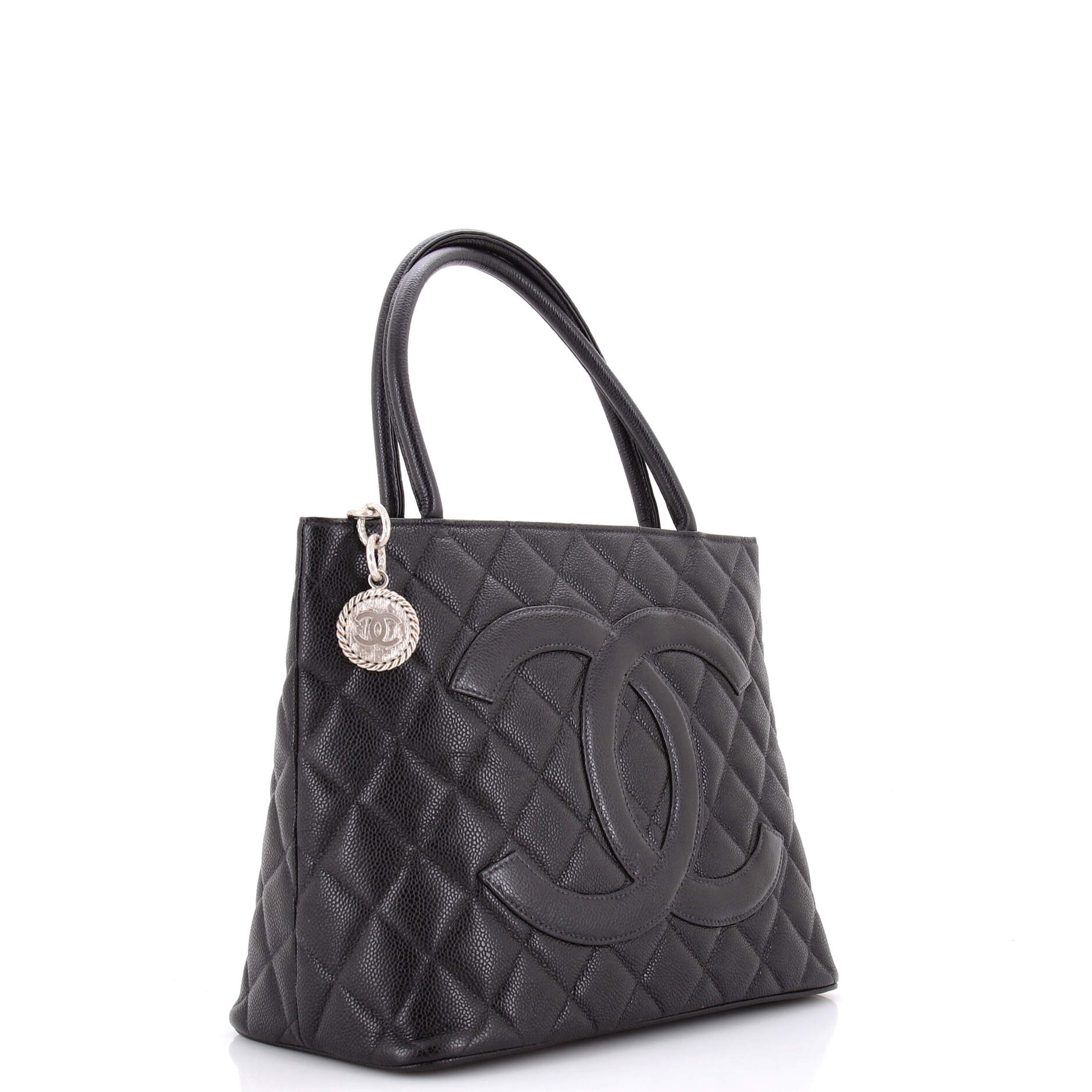 Chanel Medallion Tote Quilted Caviar