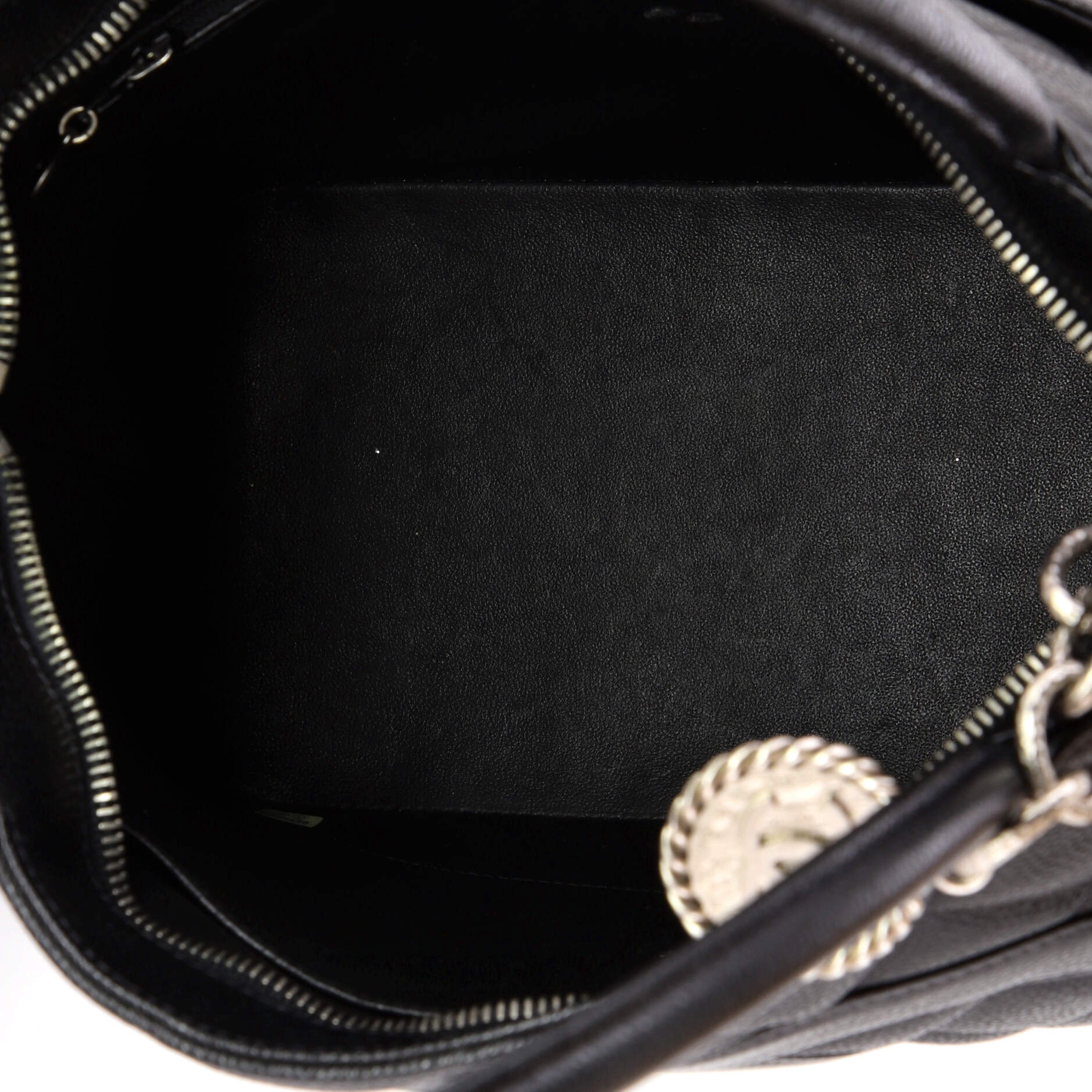 Chanel Medallion Tote Quilted Caviar