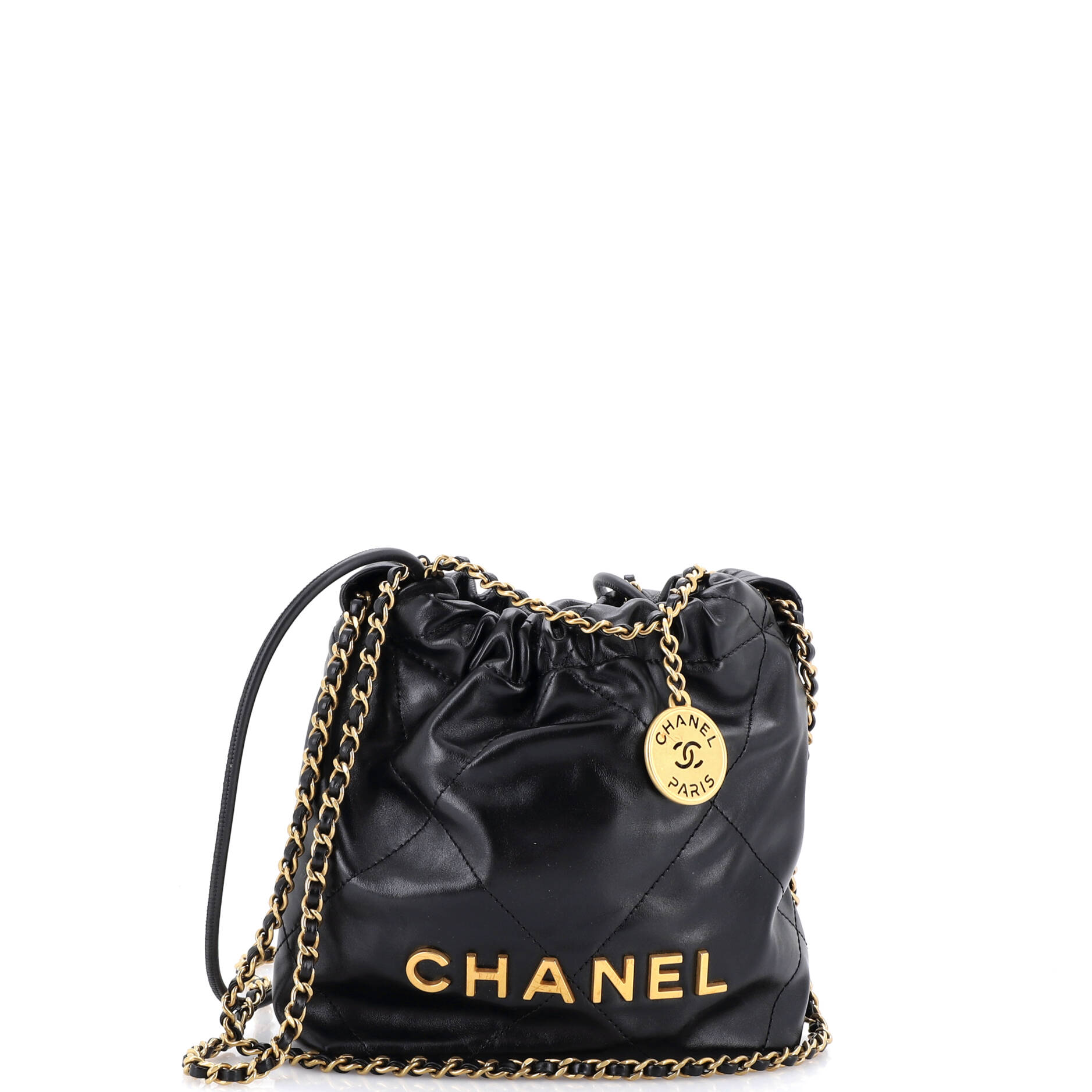 Chanel 22 Chain Hobo Quilted Calfskin